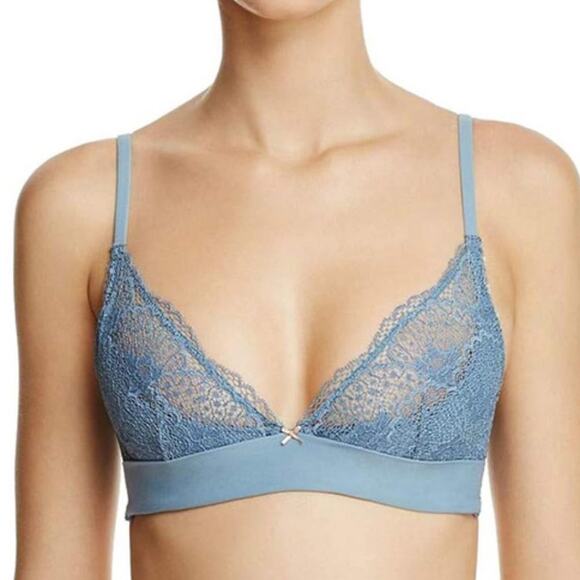 Heidi Klum Intimates Fleur Fantasy 1/4 Pad Bra Provincial Blue Size 32A - Picture 1 of 2